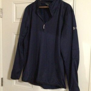 Under Armer Men’s XL 3/4 Zip Navy Blue golf shirt